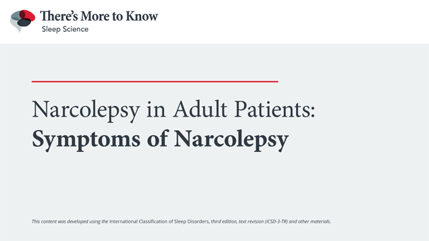 Symptoms of narcolepsy in adult patients presentation thumbnail